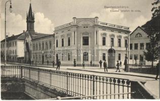 Besztercebánya, Banská Bystrica; Erzsébet templom és zárda, híd. Havelka József kiadása / church, nunnery, bridge (EK)