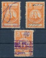 6 db konzuli illetékbélyeg