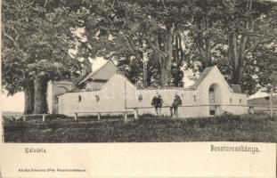 Besztercebánya, Banská Bystrica; Kálvária, gyerekek. Kiadja Ivánszky Elek / calvary, children