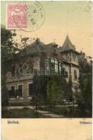 1910 Siófok, Villasor villával. TCV card