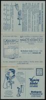 1930 Bp. VI., Kemény Sándor orvosi műszer szakvállalatának kihajtható reklámlapja árlistával