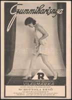 1930 Bp. VI., Schottola Ernő gumiharisnya gyáros képes reklámkatalógusa, szép állapotban, 10p