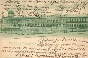 1899 Nagyvárad, Oradea; Nagy piac tér, Zedleck és Wechsler Adolf és társa üzlete / Grosser Platz / square, shops