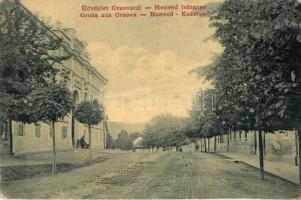 1909 Orsova, Honvéd laktanya. W.L. 1517. / military barracks (fl)