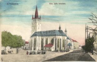 1911 Eperjes, Presov; Római katolikus templom. Divald Károly fia / church