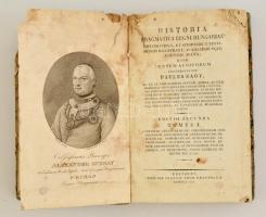 Nagy Pál: Historia pragmatica regni Hungariae. 1. köt. Pest, 1823, Trattner. Sérült kartonált papírkötésben, helyenként foltos lapokkal, egyébként jó állapotban.