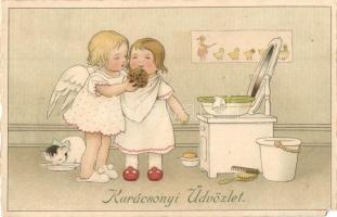 96 db RÉGI motívum képeslap, közte üdvözlő, művész, színész lapok, vegyes minőségben / 96 pre-1945 m...