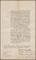 1901 Keszthely, Vaszary Kolos (1832-1915) bíboros 10 éves bíborosi jubileumára kézzel írt két oldala...