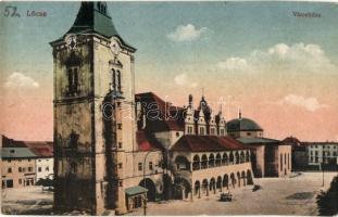 Lőcse, Levoca; Városháza, tér / town hall, square