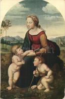 4 db RÉGI festményeket ábrázoló művészlap. Kiadja Julius Bard Berlinben / 4 pre-1945 art postcards; ...