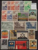cca 1900 Kiállítási levélzáró gyűjtemény berakólapon / poster stamps