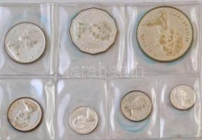 Fidzsi-szigetek 1976. 1c-1$ (7xklf) Ag forgalmi sor nem saját dísztokban T:1 (eredetileg PP) Fiji Islands 1976. 1 Cent - 1 Dollar (7xdiff) Ag coin set in not original case C:UNC (originally PP)