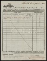 cca 1860-1890 5 kfl hajózási szállítólevél, fuvarlevél / 5 different bills of freight for ships, inc...