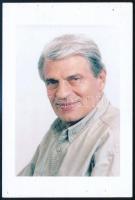 Sztankay István (1936-2014) színész aláírása őt ábrázoló fotó hátulján