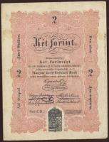 1848. 2Ft  "Kossuth bankó" "akarmikor" tévnyomat T:III