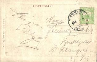 Cegléd, Kossuth tér, templom, Takács Pál üzlete. W. L. Bp. 6573. (EK)