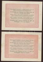 1848. 5Ft "Kossuth bankó" vörösbarna(2x) T:restaurált