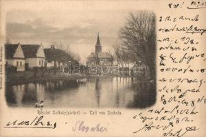 1902 Székelyfalva, Szekula, Sekule; Tópart, Wiesner Alfred kiadása / lakeside (EK)