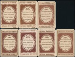 Budapesti Keksz és Ostyagyár Magyar Édesipar, 7 db kártya