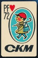 1968-1974 11 db kártyamotívumos kártyanaptár