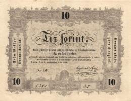 1848. 10Ft "Kossuth bankó" T:II