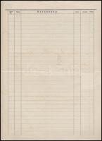 1909 Pápai és Néthán ércöntöde vas- és rézbútor gyár díszes fejléces számla, okmánybélyeggel