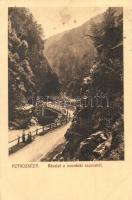 Petrozsény, Petrosani; Részlet a Szurduki-szorosból, híd. Herz Henrik kiadása 1909. Kohn R. felvétele / Pasul Surduc, bridge (EK)