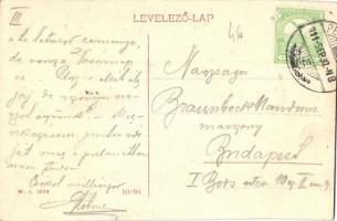 Petrozsény, Petrosani; Kaszinó épület. W. L. 1684. / casino (apró lyuk / tiny hole)