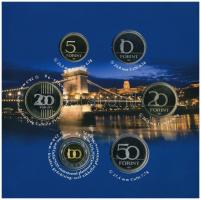 2009. 5Ft-200Ft (6xklf) "Lánchíd" forgalmi sor szettben (2xklf) T:BU,PP 
Adamo FO43, FO43...