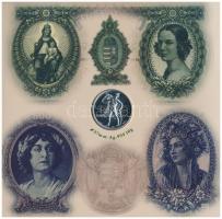 2007. 1Ft-100Ft (8xklf) "Berán Lajos és a pengő" forgalmi sor, benne "Berán Lajos és ...