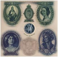 2007. 1Ft-100Ft (8xklf) "Berán Lajos és a pengő" forgalmi sor, benne "Berán Lajos és ...