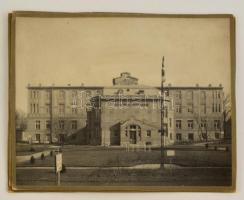cca 1910 Budapest, Magyar Kir. Tudományegyetem klinikáiról készült fotók, III. sz. Belklinika, szemk...