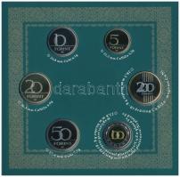 2017. 5Ft-200Ft (6xklf) forgalmi szett + I. László által kibocsátott denár egyoldalas Ag lemezverete...