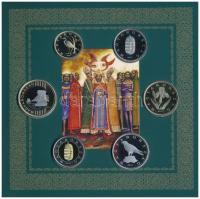 2017. 5Ft-200Ft (6xklf) forgalmi szett + I. László által kibocsátott denár egyoldalas Ag lemezverete...