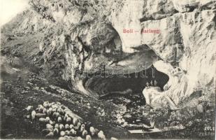 1909 Petrozsény, Petrosani; Boli-barlang bejárata. Adler fényirda / cave entry (fl)