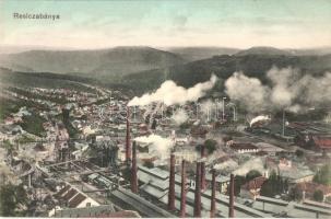 Resicabánya, Resita; acél és vasgyár, iparvasút. Braumüller L. 1911. / iron works, factory, industrial railway
