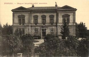 1913 Poprád (Tátra), Magyar Kárpátegyesület Múzeuma. W.L. Bp. 2848. / Museum of the Hungarian Carpathian Association (EK)