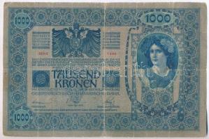 1902. 1000K csehszlovák bélyeggel T:III-
