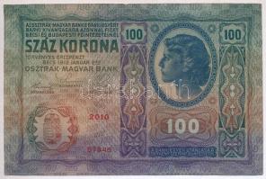 1912. 100K hamis  "Ausgegeben nach dem 4. Oktober 1920" felülbélyegzéssel (fake overprint)...