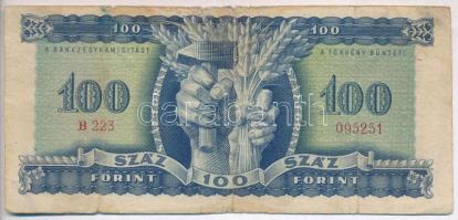 1946. 100Ft T:III-
Hungary 1946. 100 Forint C:VG
Adamo F26