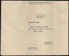 1936 Darányi Kálmán (1886-1939) földművelésügyi miniszter (1935-1938), későbbi miniszterelnök (1936-...