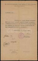 1919 Bp., A működésükben akadályozott községi vármegyei és városi alkalmazottak kormánybiztosa által küldött felszólító levél