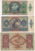 1930. 100P + 1932. 50P + 1936. 10P + 1941. 20P mindegyik hamis nyilaskeresztes "ÉRVÉNYESÍTVE&qu...