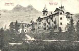 1911 Tátra, Tatry, Magas-Tátra; Csorbai szálloda. Feitzinger Ede kitüntetett műkiadása 131.  / hotel (EK)