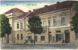 1923 Csurgó, Fő tér, Járási bank és Takarékpénztár rt., Oszeszly M. Viktor üzlete és saját kiadása (EK)