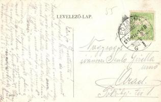 Pozsony, Pressburg, Bratislava; Főpályaudvar, vasútállomás, kanyarodó villamos. W. L. Bp. 648. / mai...