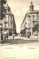 Debrecen, Simonffy utca, Váray József üzlete (fl)