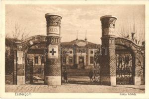 1929 Esztergom, Kolor kórház kapuja (EK)
