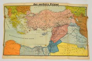 1941 A Közel-Kelet és a Balkán térképe 65x100 cm