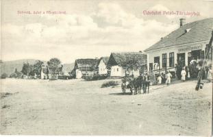 1920 Felsőtárkány, Fő utca, Ker. fogyasztási szövetkezet üzlete és saját kiadása